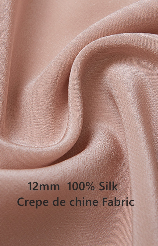 12mm 100% Silk Crepe de chine Fabric Custom high-quality luxurious fabric, eco-f
