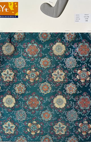 sy8152,82%silk18%metallic,145cm,33mm,yarn-dyed,jacquard fabric