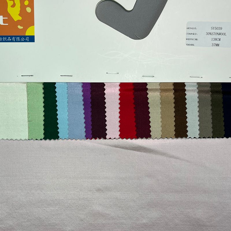 sy5039,30%silk70%wool,138cm,37mm,charmeuse,piece-dyed