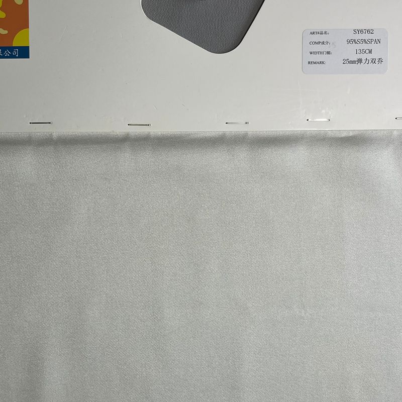 sy6762,95%silk5%spandex,135cm,25mm,elastic double georgette,piece-dyed