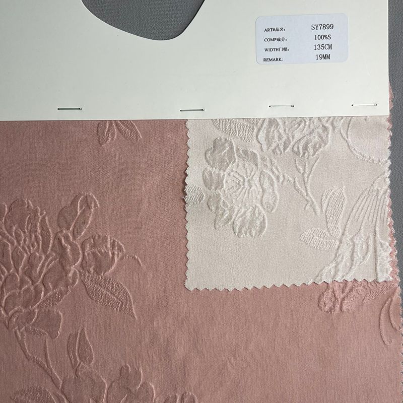 sy7899,100%silk,135cm,19mm,jacquard fabric,piece dyed