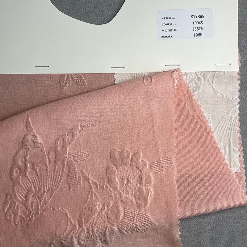 sy7899,100%silk,135cm,19mm,jacquard fabric,piece dyed