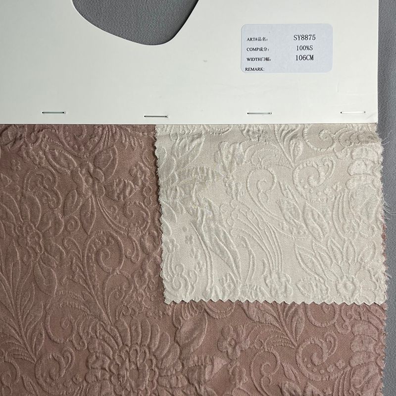 sy8875,100%silk,106cm,jacquard fabric,piece dyed