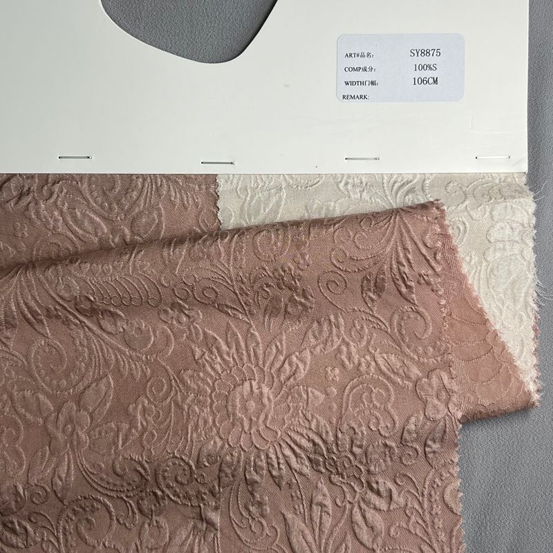 sy8875,100%silk,106cm,jacquard fabric,piece dyed