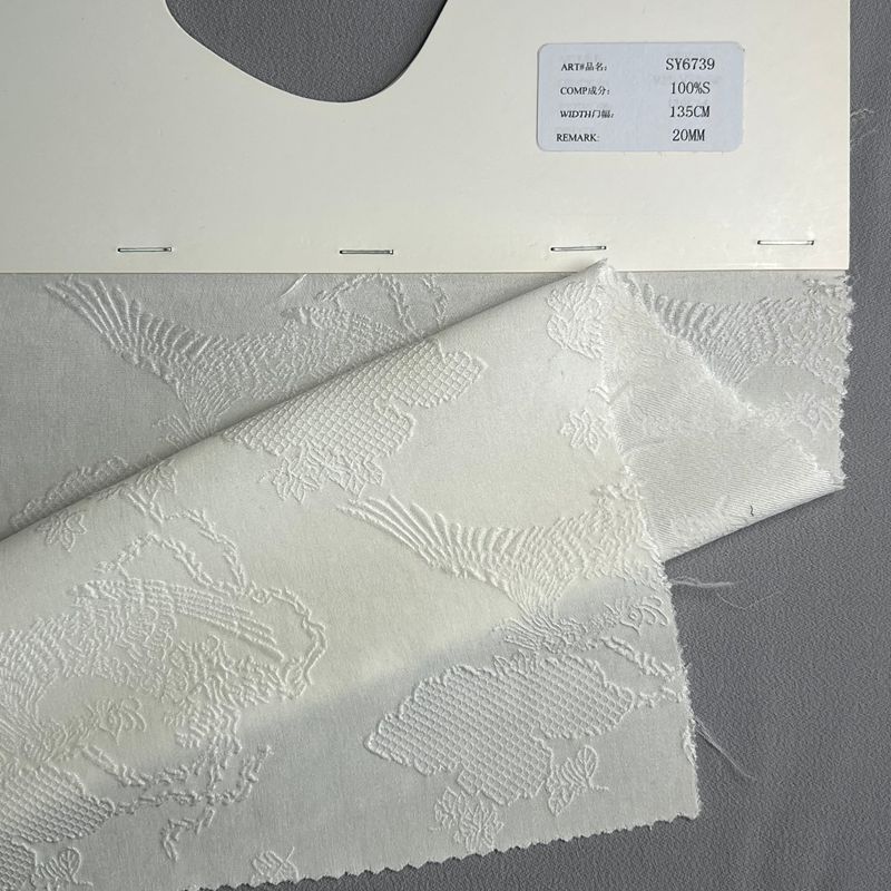 sy6739,100%silk,135cm,20mm,jacquard fabric,piece dyed