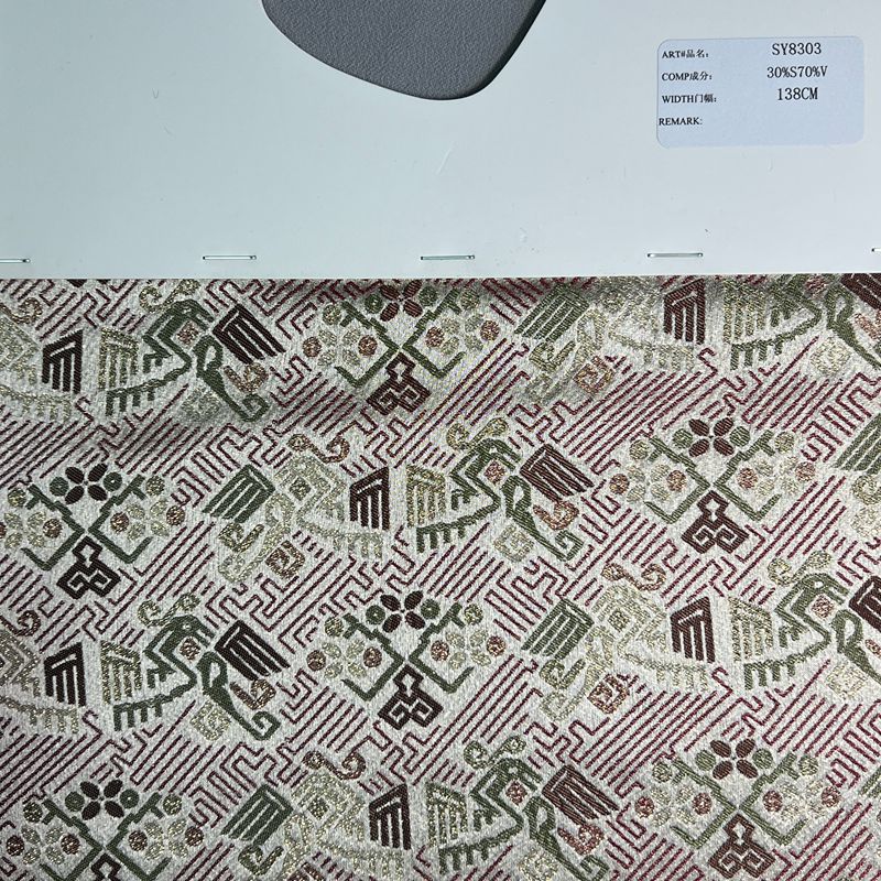 sy8303,30%s60%v10%metallic,138cm,yarn-dyed,jacquard fabric
