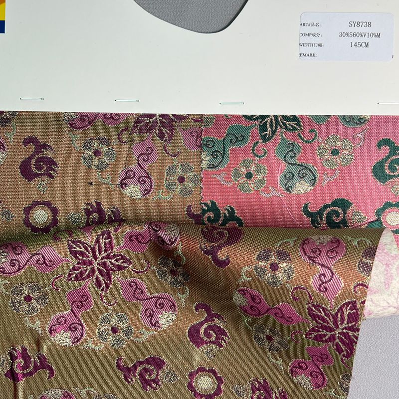 sy8738,30%silk60%rayon10%metallic,145cm,jacquard,yarn-dyed