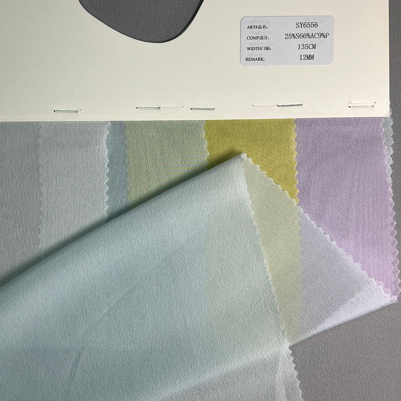 sy6556,25%s66%acetate9%polyester,135cm,12mm,crepe de chine,piece-dyed