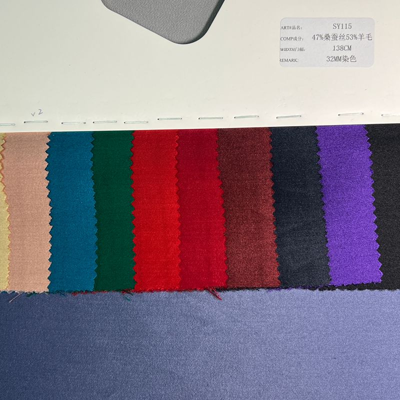 sy115,47%silk53%wool,138cm,32mm,piece-dyed