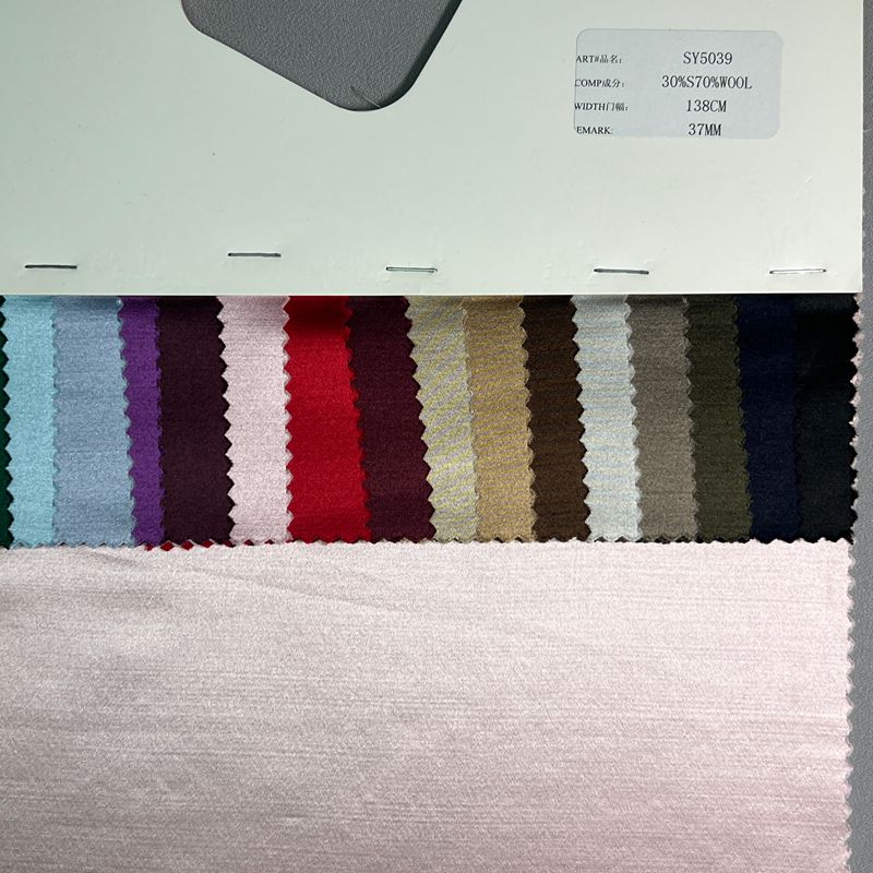 sy5039,30%silk70%wool,138cm,37mm,charmeuse,piece-dyed