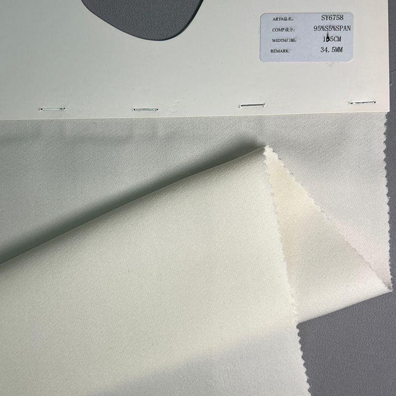 sy6758,95%silk5%spandex,105cm,34.5mm,elastic heavy georgette,piece-dyed