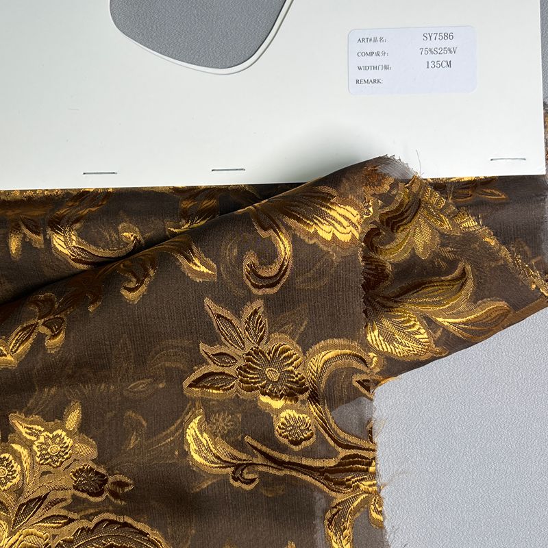 sy7586,75%silk25%viscose,135cm,cut-work voile,piece dyed