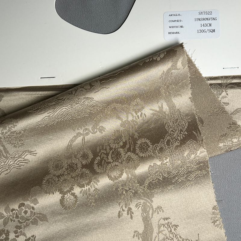 sy7522,15%silk80%v5%metallic,143cm,130gsm,jacquard,piece-dyed