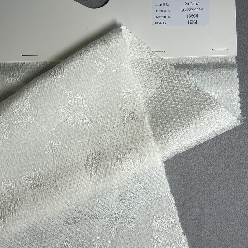 sy7557,95%silk5%spandex,135cm,19mm,elastic,jacquard,piece-dyed