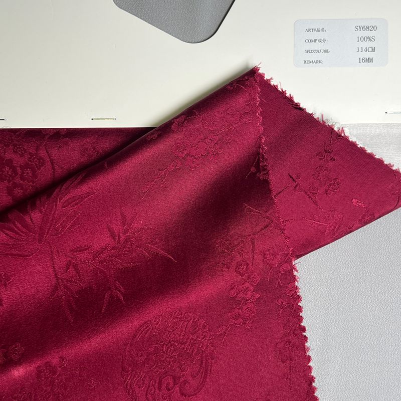sy6820,100%silk,114cm,16mm,jacquard,piece-dyed