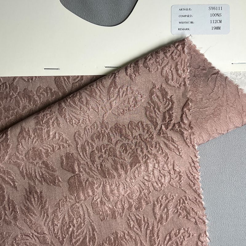 sy6111,100%silk,112cm,19mm,jacquard,piece-dyed