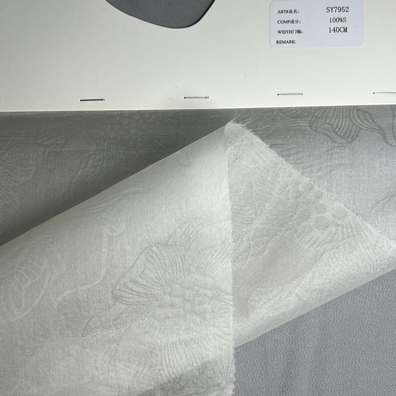 sy7952,100%silk,140cm,jacquard organza,piece-dyed