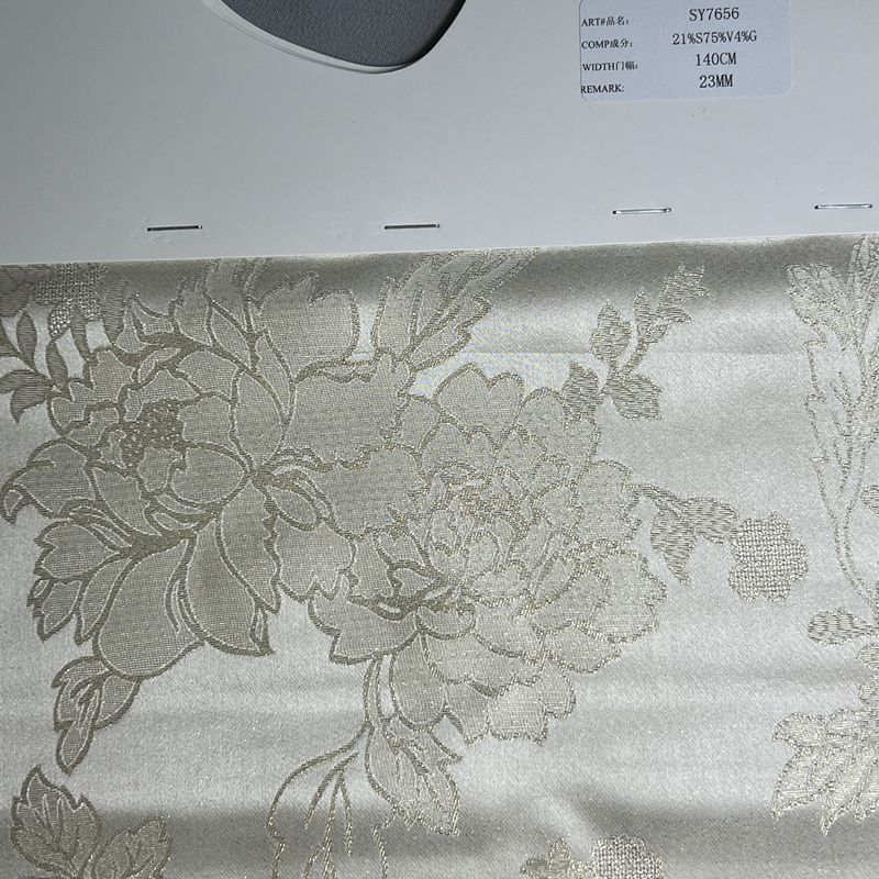 sy7656,21%silk75%viscose4%metallic，140cm,23mm,jacquard,piece-dyed
