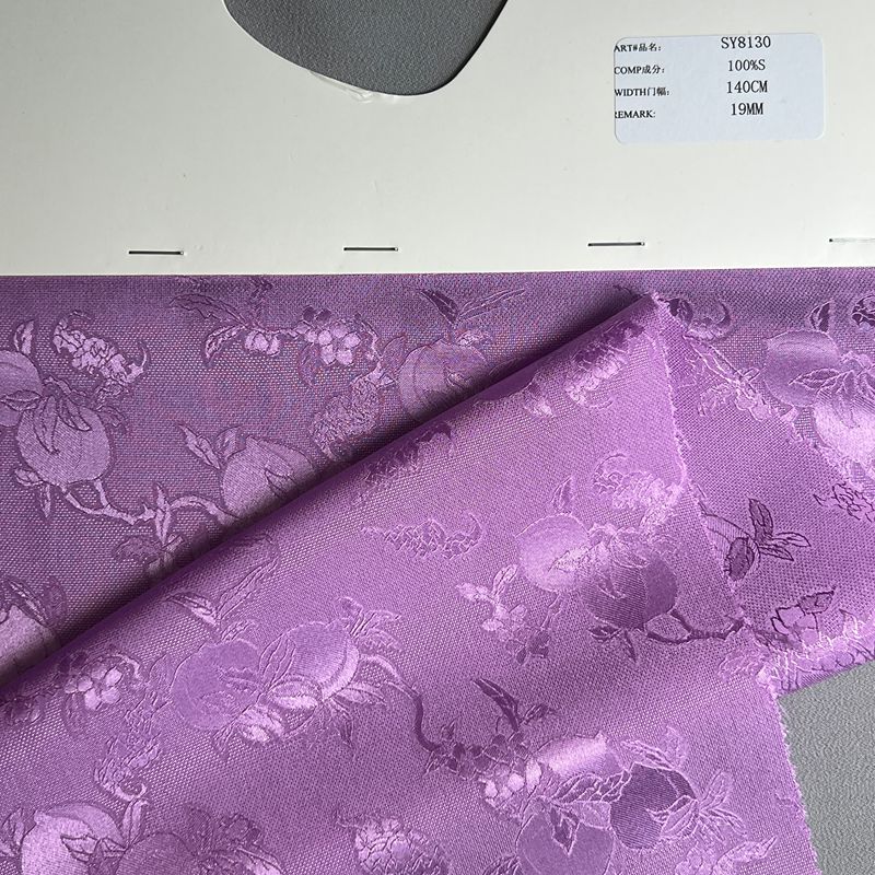 sy8130,100%silk,140cm,19mm,jacquard,piece-dyed