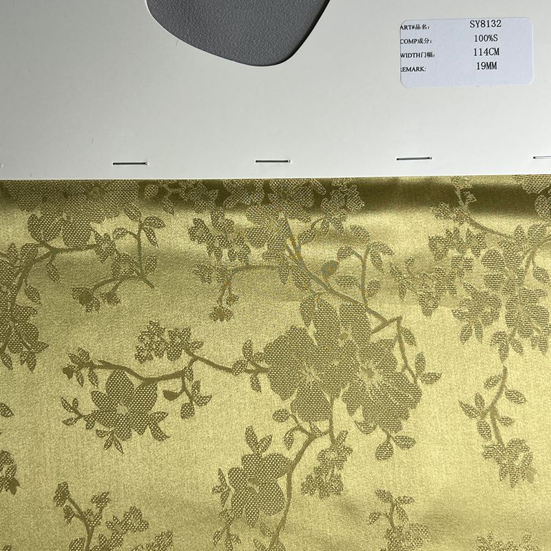 sy8132,100%silk,114cm,19mm,jacquard charmeuse,piece-dyed