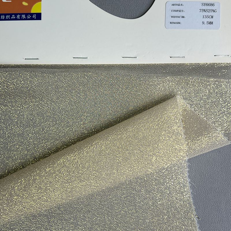 sy6686,75%silk25%metallic,135cm,9.5mm,piece-dyed
