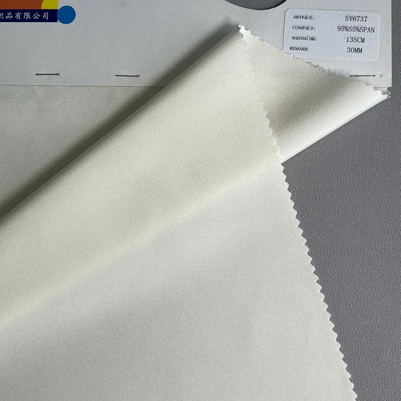 sy6737,95%silk5%spandex,135cm,30mm,elastic heavy cdc,piece-dyed