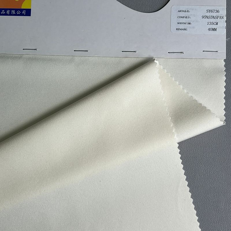 sy6736,95%silk5%spandex,135cm,40mm,elastic heavy cdc,piece-dyed