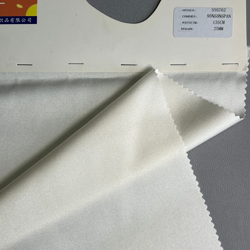 sy6762,95%silk5%spandex,135cm,25mm,elastic heavy double georgette,piece-dyed