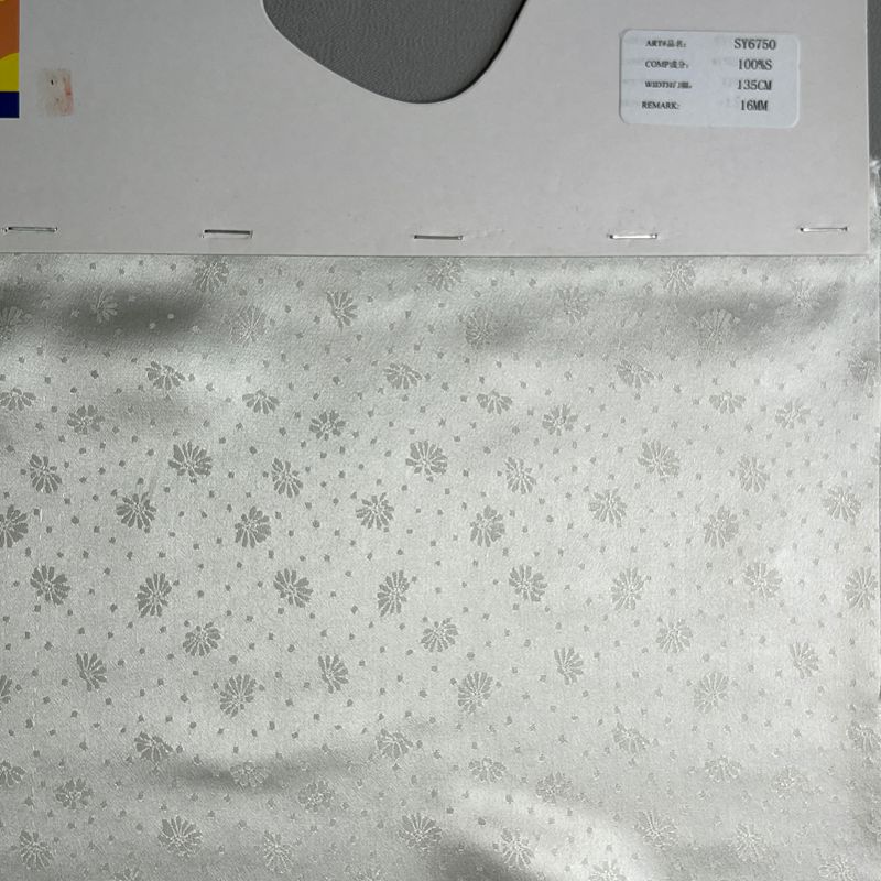 sy6750,100%silk,135cm,16mm,jacquard charmeuse,piece-dyed