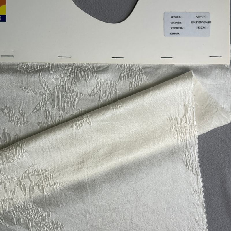 sy2676,25%silk70%viscose5%spandex,133cm,jacquard satin brocade,piece-dyed