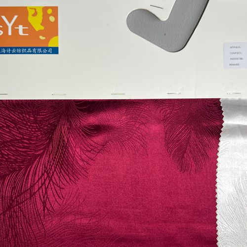 sy6816,100%silk,114cm,19mm,jacquard charmeuse,piece-dyed