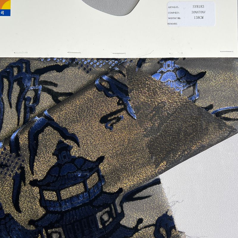 sy8183,30%nylon60%rayon10%metallic,138cm,burn-out velvet,piece-dyed