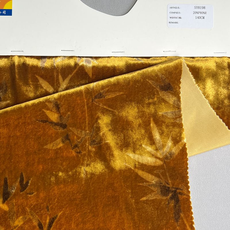 sy8198,20%polyester80%rayon,140cm,printing velvet