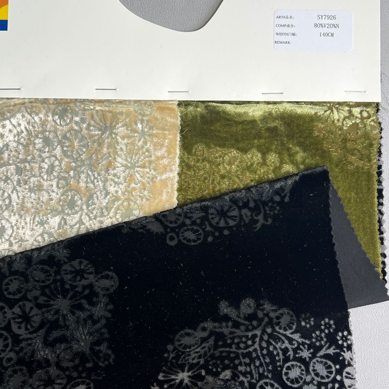 sy7926,20%nylon80%rayon,140cm,burn-out velvet,piece-dyed
