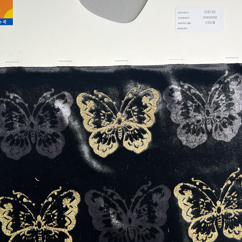 sy8193,20%silk80%rayon,135cm,pringting velvet
