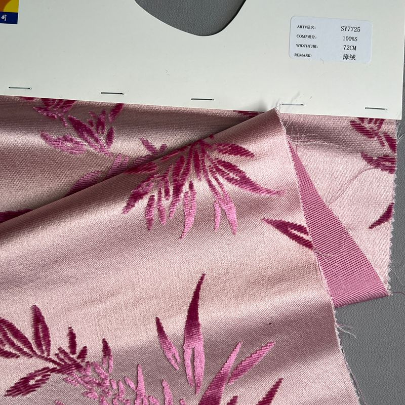 sy7725,100%silk,72cm,zhangrong velvet,yarn-dyed