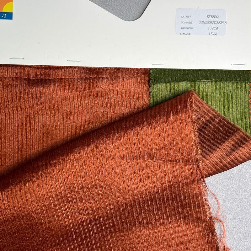 sy6802,38%silk60%nylon2%spandex,138cm,15mm,yarn-dyed