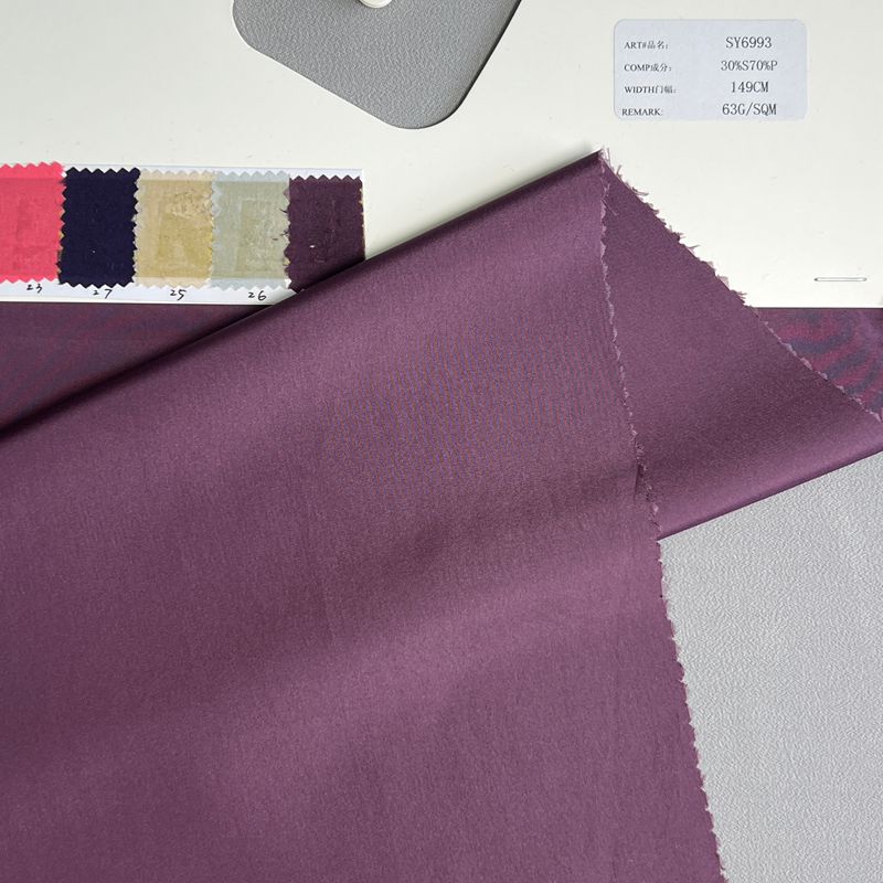 sy6993,30%silk70%polyester,149cm,63gsm,piece-dyed