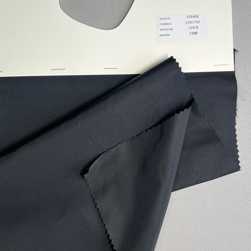 sy8468,23%silk77%polyester,140cm,24mm,twill,yarn-dyed