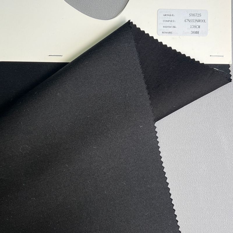 sy6725,47%silk53%wool,138cm,36mm,twill,yarn-dyed
